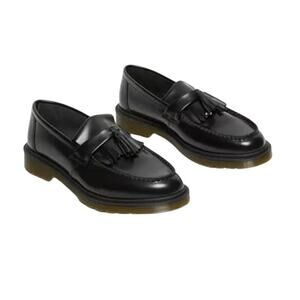 Dr. Martens Womens Adrian Tassel Loafers EU 39 US 8 Black Leather EUC
